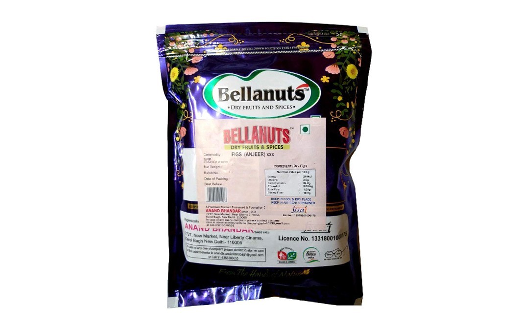 Bellanuts Figs (Anjeer)    Pack  250 grams
